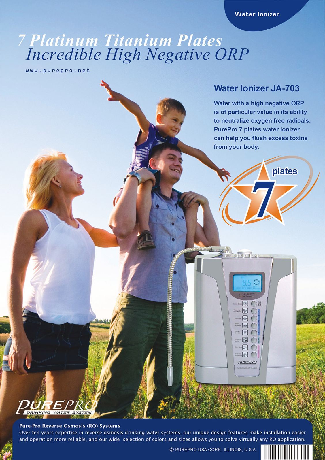 PurePro Water Ionizer JA-703